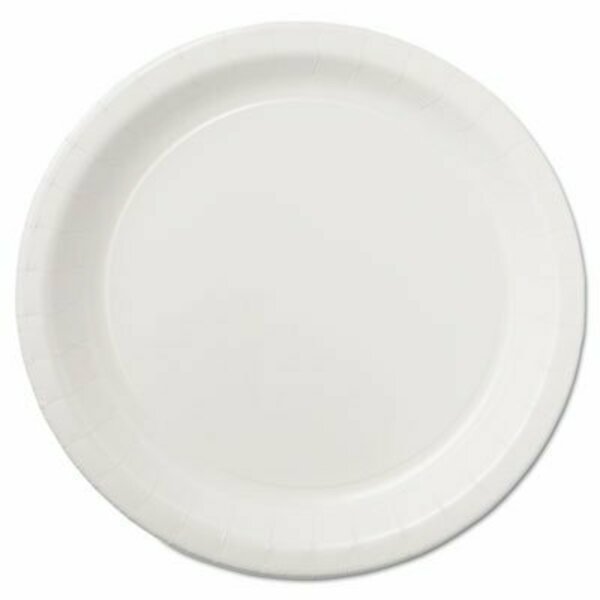 Hoffmaster Coated Paper Dinnerware, Plate, 9in, White, 50PK, 10 Packs/carton, PK500 PL7095